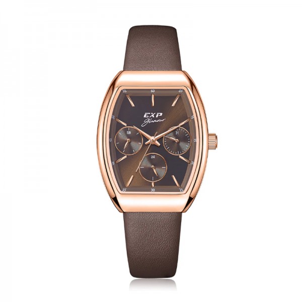 Expedition 6863 Rosegold Brown Leather BFLRGBO